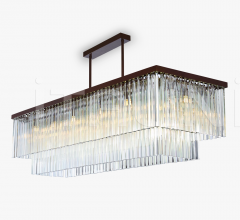 Итальянские Свет - Люстра LARGE TWO TIER RECTANGULAR CL452 фабрика Bella Figura