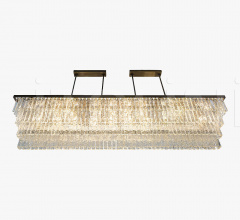 Итальянские Свет - Люстра VILLANOVA 2 RECTANGULAR CHANDELIER CL456-RECT-200 фабрика Bella Figura