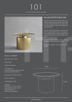 Столик Pillar Table, Low - Brass 101 Copenhagen