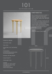 Столик Hako Table, Tall - Brass 101 Copenhagen
