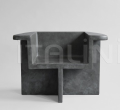 Кресло Brutus Lounge Chair - Dark Grey фабрика 101 Copenhagen