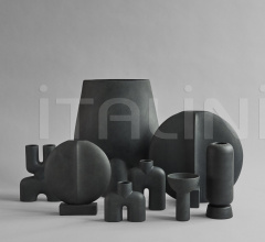 Ваза Guggenheim Vase, Mini - Dark Grey фабрика 101 Copenhagen