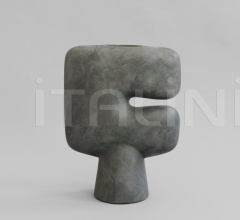 Ваза Tribal Vase, Big - Dark Grey фабрика 101 Copenhagen