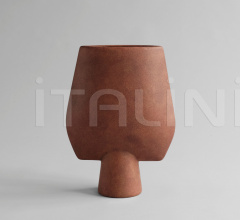 Ваза Sphere Vase Square, Big - Terracotta фабрика 101 Copenhagen