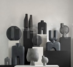 Ваза Sphere Vase Square, Big - Dark Grey фабрика 101 Copenhagen
