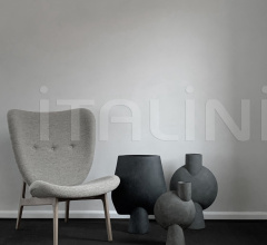 Ваза Sphere Vase Bubl, Big - Dark Grey фабрика 101 Copenhagen