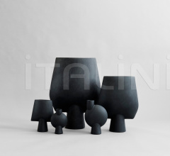 Ваза Sphere Vase Bubl, Medio - Black фабрика 101 Copenhagen