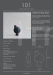 Ваза Sphere Vase Bubl, Medio - Black 101 Copenhagen