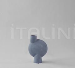 Ваза Sphere Vase Bubl, Medio - Light Grey фабрика 101 Copenhagen