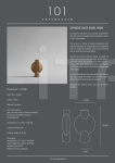 Ваза Sphere Vase Bubl, Mini - Ocher 101 Copenhagen