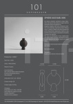 Ваза Sphere Vase Bubl, Mini - Rifled 101 Copenhagen