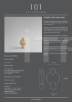 Ваза Sphere Vase Bubl, Mini - Sand 101 Copenhagen