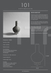 Ваза Duck Vase, Slim - Dark grey 101 Copenhagen