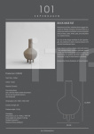 Ваза Duck Vase, Slim - Taupe 101 Copenhagen
