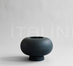 Итальянские Предметы интерьера - Ваза Kabin Vase, Fat - Black Итальянские Предметы интерьера - Ваза Kabin Vase, Fat - Black фабрика 101 Copenhagen