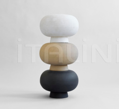 Итальянские Предметы интерьера - Ваза Kabin Vase, Fat - Black Итальянские Предметы интерьера - Ваза Kabin Vase, Fat - Black фабрика 101 Copenhagen