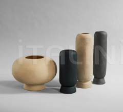 Итальянские Предметы интерьера - Ваза Kabin Vase, Small - Black Итальянские Предметы интерьера - Ваза Kabin Vase, Small - Black фабрика 101 Copenhagen