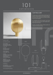 Настольный светильник Clam Table Lamp - Brass 101 Copenhagen