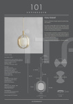 Подвесной светильник Pearl Pendant - Brass 101 Copenhagen