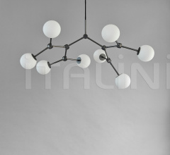 Люстра Drop Chandelier Bulp, Mini - Grey фабрика 101 Copenhagen