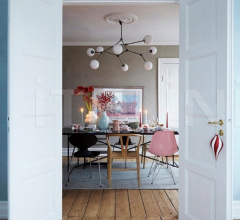 Люстра Drop Chandelier Bulp - Grey фабрика 101 Copenhagen