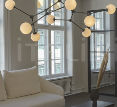 Люстра Drop Chandelier Bulp - Grey фабрика 101 Copenhagen