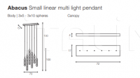 Подвесной светильник Abacus linear Terzani
