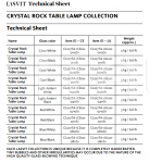 Настольный светильник Crystal Rock Lasvit