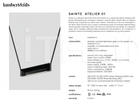 Подвесной светильник Sainte Atelier 01 Lambert & Fils