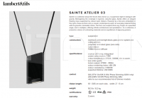 Подвесной светильник Sainte Atelier 03 Lambert & Fils