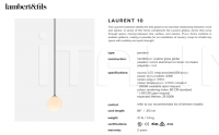 Подвесной светильник Laurent 10 Lambert & Fils