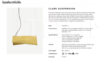 Подвесной светильник Clark Suspension Lambert & Fils