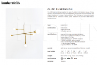 Подвесной светильник Cliff Suspension Lambert & Fils