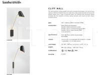 Настенный светильник Cliff Wall Lambert & Fils