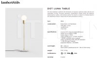Настольный светильник Luna Table Lambert & Fils