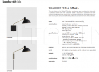 Настенный светильник Waldorf Wall Small Lambert & Fils
