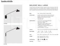 Настенный светильник Waldorf Wall Large Lambert & Fils