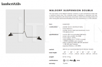 Подвесной светильник Waldorf Double Lambert & Fils