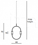 Подвесной светильник Cirque Pendant Ellipse Vertical Giopato & Coombes