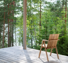 Итальянские Уличная мебель - Стул с подлокотниками ARKIPELAGO KVTT1 фабрика Nikari