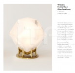 Настольный светильник WELLES DOUBLE BLOWN GLASS DESK LAMP Gabriel Scott