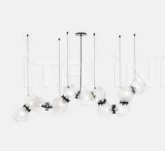 Итальянские Свет - Люстра WELLES GLASS LONG CHANDELIER 12 Итальянские Свет - Люстра WELLES GLASS LONG CHANDELIER 12 фабрика Gabriel Scott