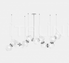 Итальянские Свет - Люстра WELLES GLASS LONG CHANDELIER 12 Итальянские Свет - Люстра WELLES GLASS LONG CHANDELIER 12 фабрика Gabriel Scott