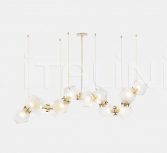 Итальянские Свет - Люстра WELLES GLASS LONG CHANDELIER 12 Итальянские Свет - Люстра WELLES GLASS LONG CHANDELIER 12 фабрика Gabriel Scott