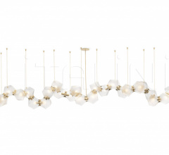 Итальянские Свет - Люстра WELLES GLASS LONG CHANDELIER 30 Итальянские Свет - Люстра WELLES GLASS LONG CHANDELIER 30 фабрика Gabriel Scott