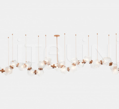 Итальянские Свет - Люстра WELLES GLASS LONG CHANDELIER 28 Итальянские Свет - Люстра WELLES GLASS LONG CHANDELIER 28 фабрика Gabriel Scott