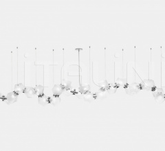 Итальянские Свет - Люстра WELLES GLASS LONG CHANDELIER 28 Итальянские Свет - Люстра WELLES GLASS LONG CHANDELIER 28 фабрика Gabriel Scott