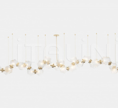 Итальянские Свет - Люстра WELLES GLASS LONG CHANDELIER 28 Итальянские Свет - Люстра WELLES GLASS LONG CHANDELIER 28 фабрика Gabriel Scott