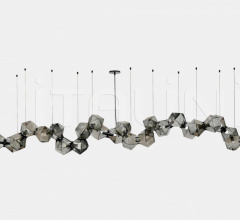 Итальянские Свет - Люстра WELLES GLASS LONG CHANDELIER 28 Итальянские Свет - Люстра WELLES GLASS LONG CHANDELIER 28 фабрика Gabriel Scott