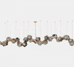 Итальянские Свет - Люстра WELLES GLASS LONG CHANDELIER 28 Итальянские Свет - Люстра WELLES GLASS LONG CHANDELIER 28 фабрика Gabriel Scott